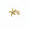 Ring dubbele zeester - Goud Ringen