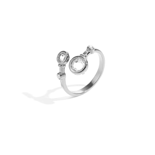 Ring Rhinestones - Zilver Ring