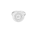 Ring Rond Met Strass Zilver Ringen