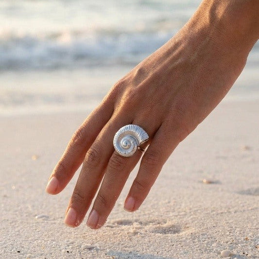 Ring Seashell - Zilver Ring