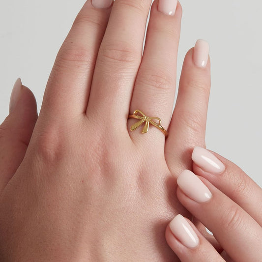 Ring Sierlijke Strik - Goud Ring