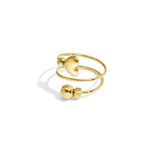 Ring Spiral Hart - Goud Ring