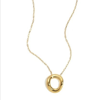Ketting bold circle - Goud ketting