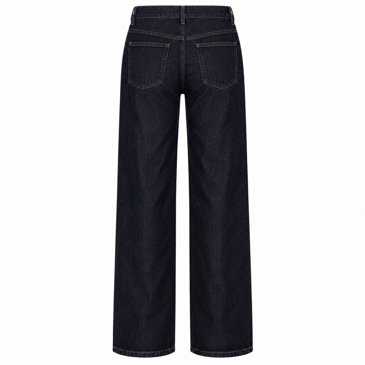 Mid Waist Wide Leg Jeans Donkerblauw Jeans
