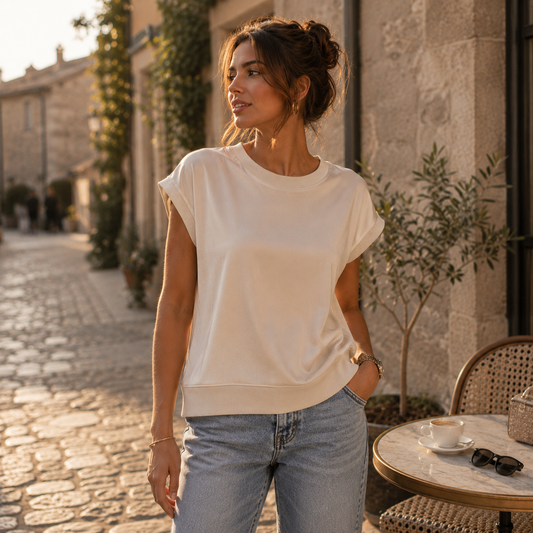 Ecru Comfy Top Top