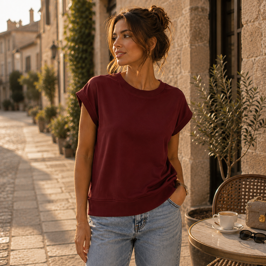 Bordeaux Comfy Top Top