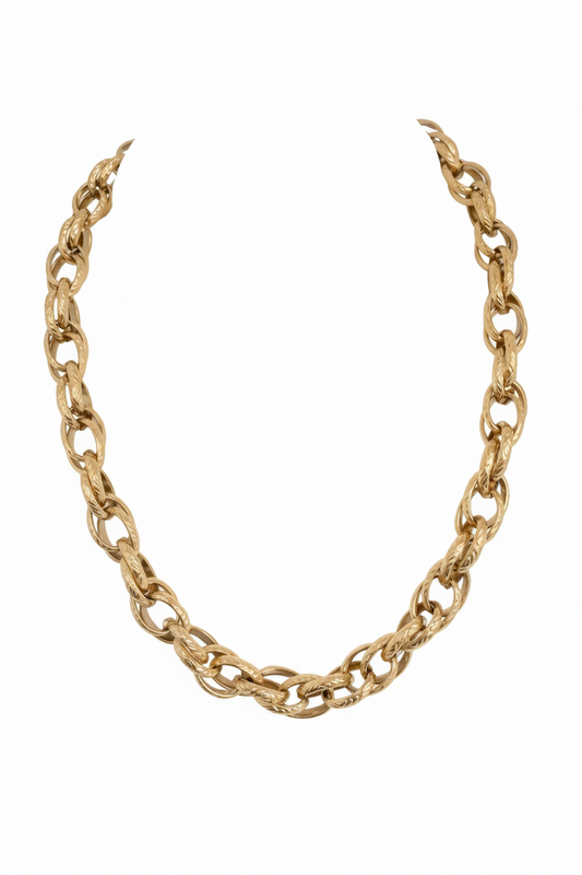 Grote schakelketting - Goud ketting