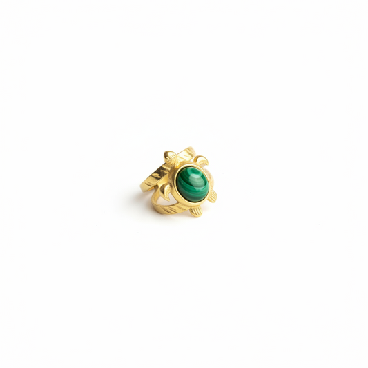 Ring Schildpad Stone - Goud Ring