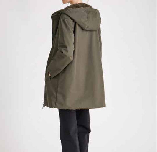 Parka reversible plussize - Kaki Jassen