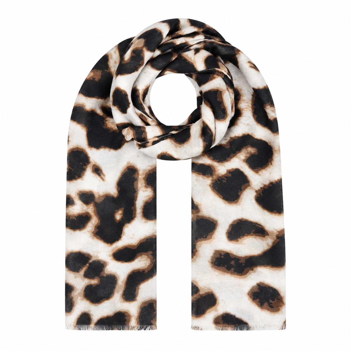 Dunne Sjaal met Dierenprint – Leopard & Zebra Leopard Accessoires