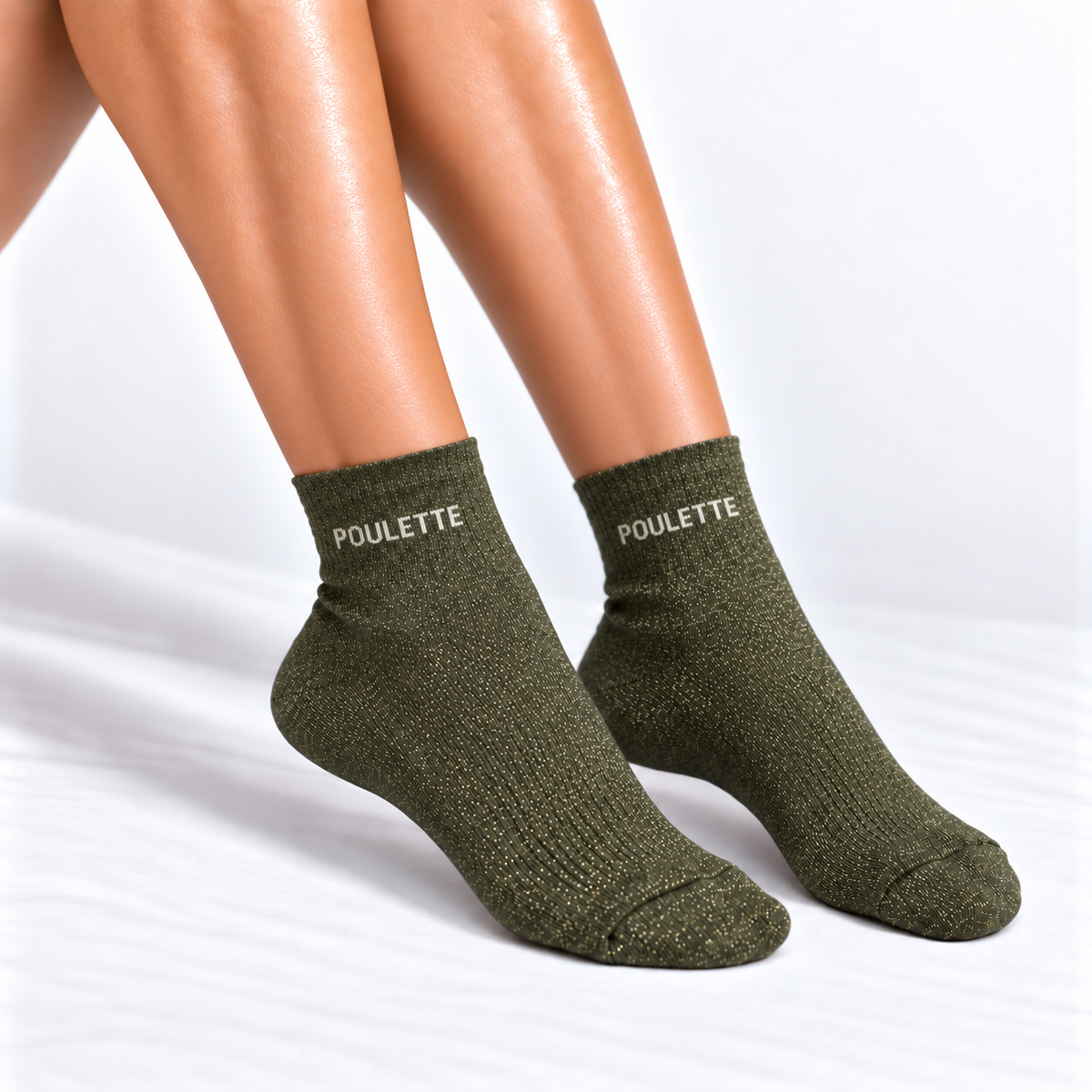 Sokken Poulette – French Edition Kaki sokken