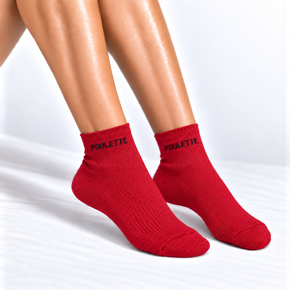 Sokken Poulette – French Edition Rood sokken