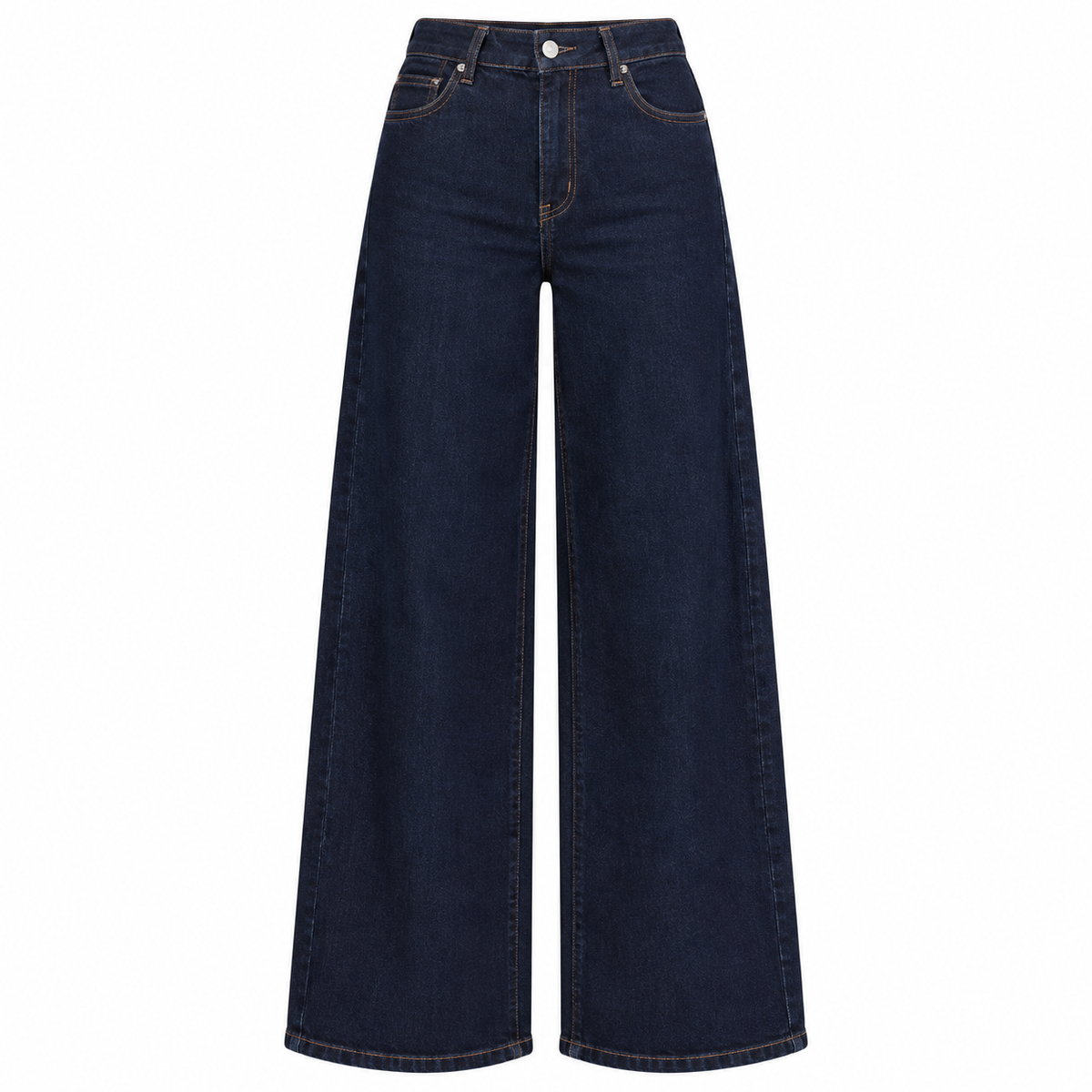 Super Wide Leg Jeans - High Waist Donkerblauw Jeans