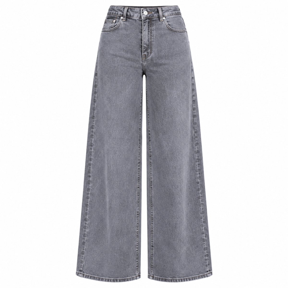 Super Wide Leg Jeans - High Waist Grijs Jeans