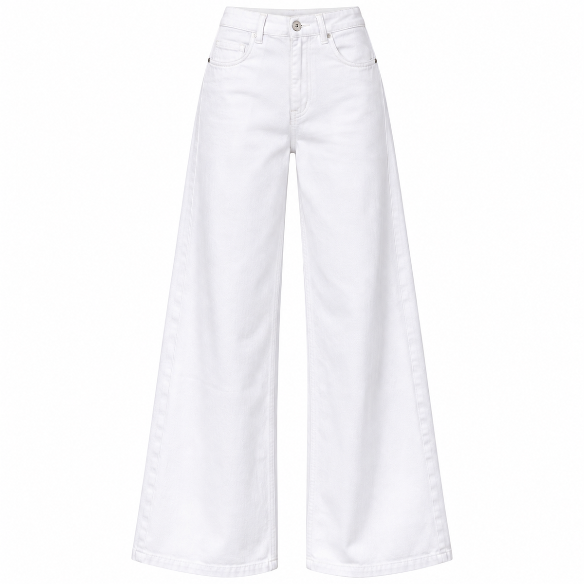 Super Wide Leg Jeans - High Waist Wit Jeans