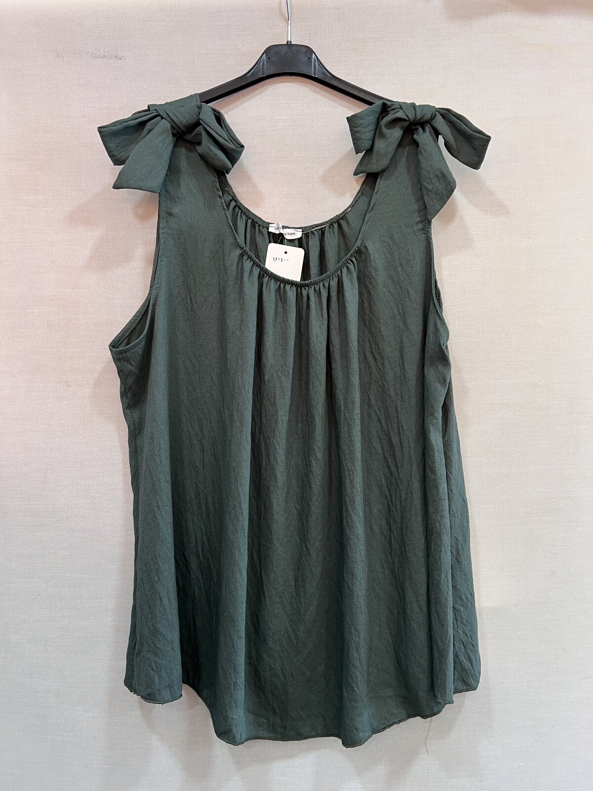 Top sleeveless knot - Kaki Tops