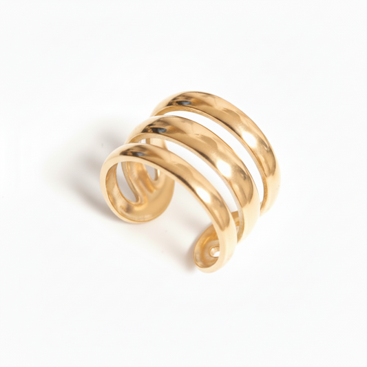 Ring Triple - Goud Ring