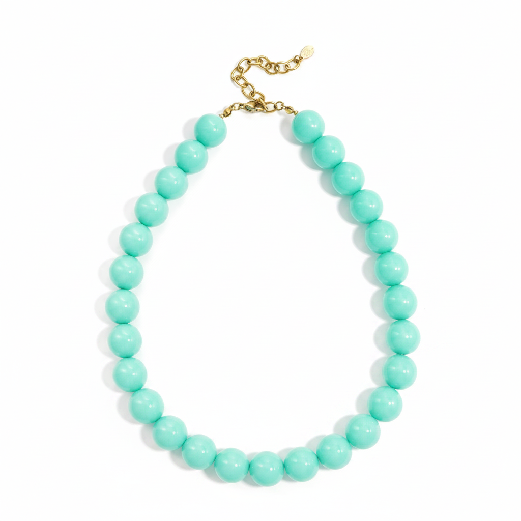 Turquoise Kralen Ketting Ketting
