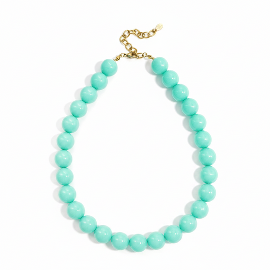 Turquoise Kralen Ketting Ketting