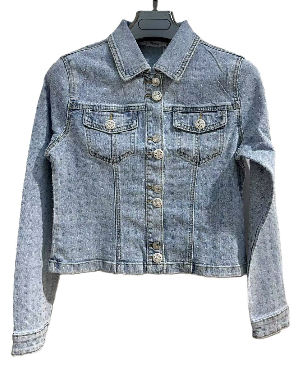 Jeans Jas Strass – Blauw Jassen