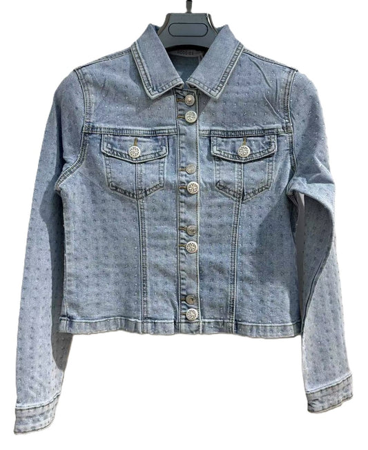Jeans Jas Strass – Blauw Jassen