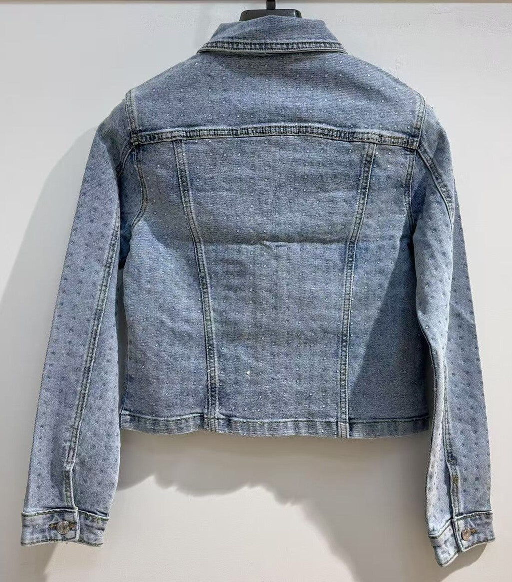 Jeans Jas Strass – Blauw Jassen