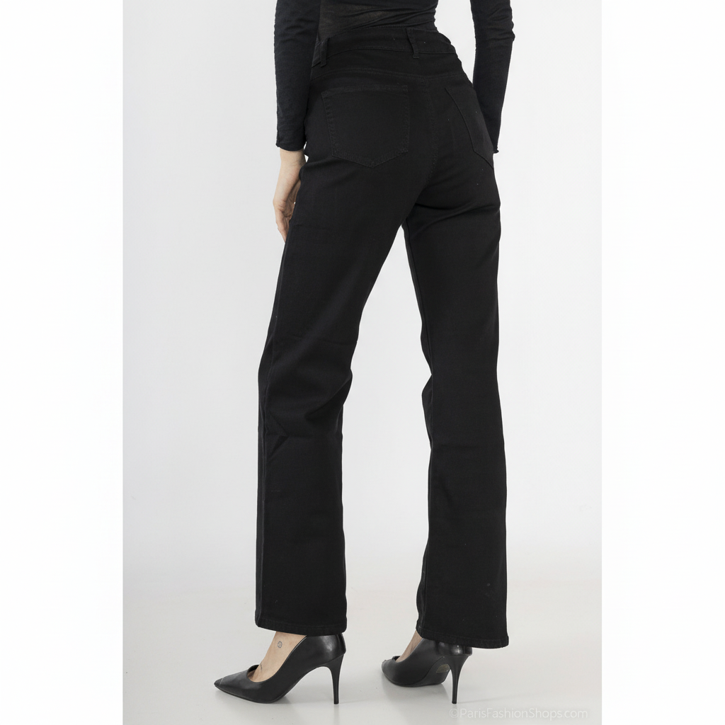 Goodies Jeans Wide Leg - Zwart broeken