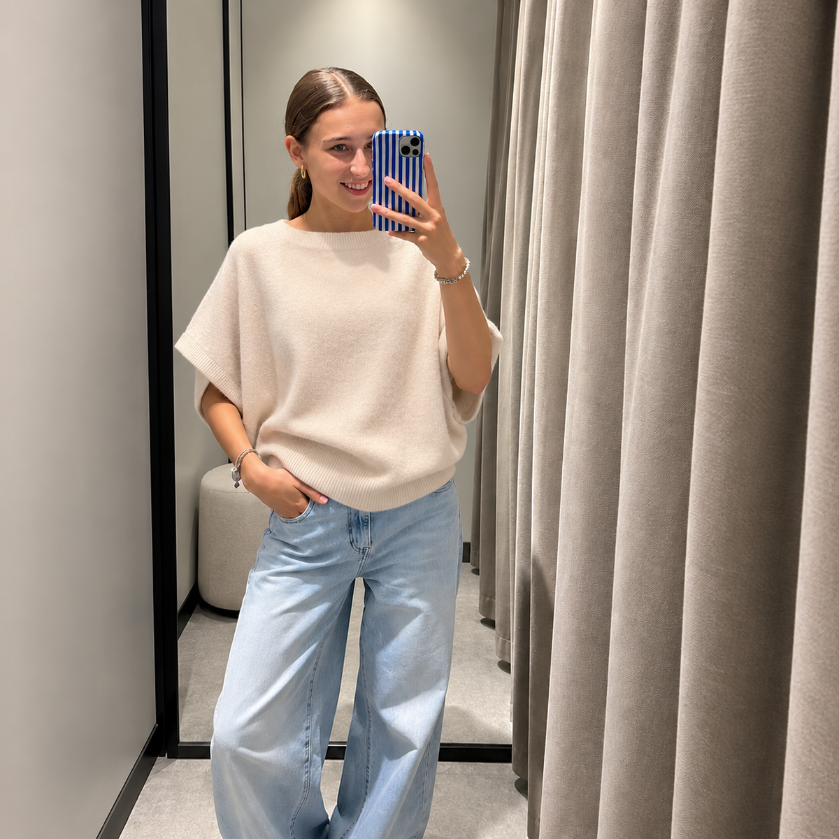 Oversized Sweater met Vleermuismouwen trui