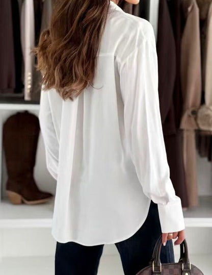 Witte Basic Blouse Kleding