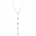 Y ketting Star Parelmoer - Goud ketting