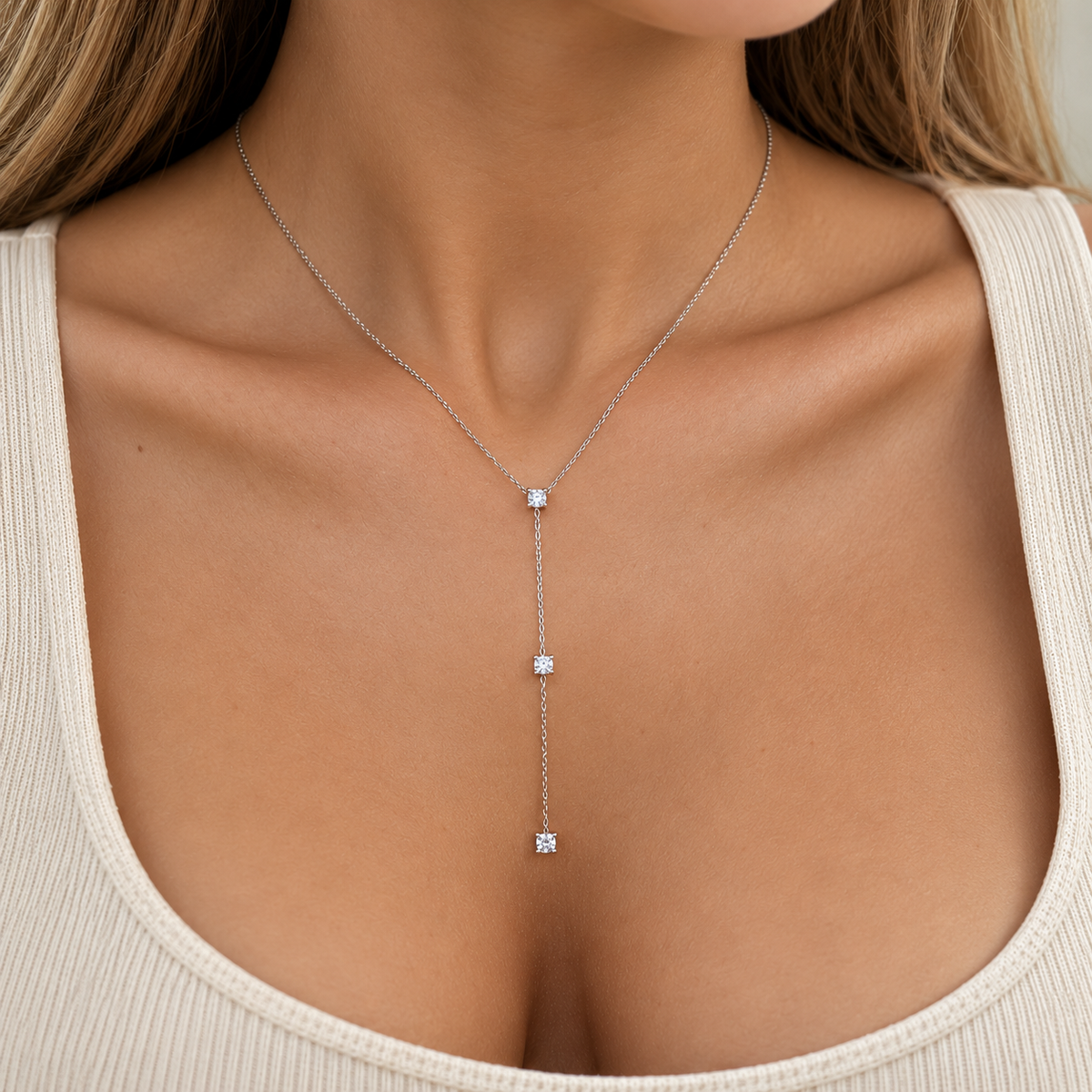 Y-Ketting Sparkling Zilver Ketting