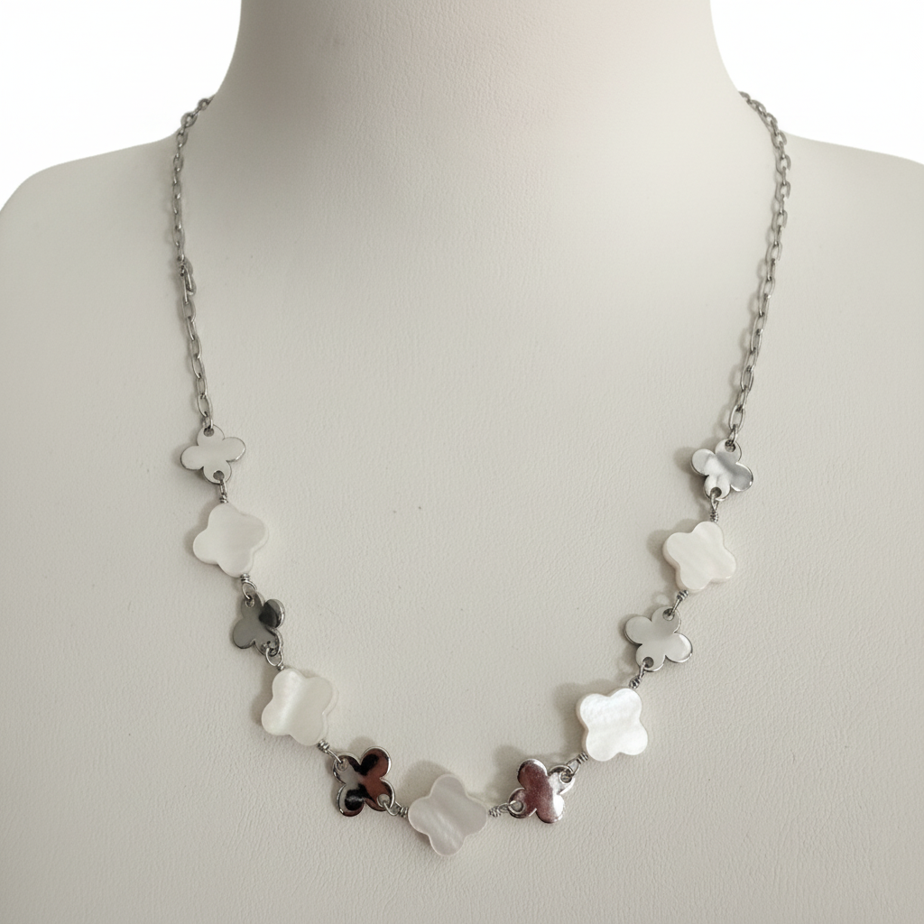 Ketting Clover Variety - Zilver Ketting