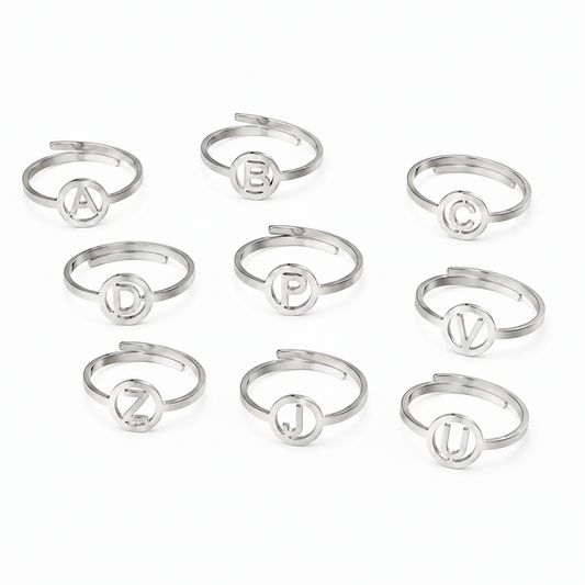Initiaal Ring Zilver Ringen