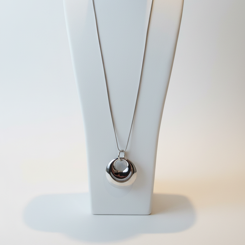 Lange Ketting Statement Bold - Zilver Ketting